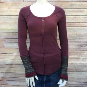 Free People Thermo Top Long Sleeves Size XS